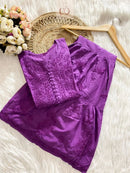 Handcrafted Eid special Mul co ord set - chikankariofficial