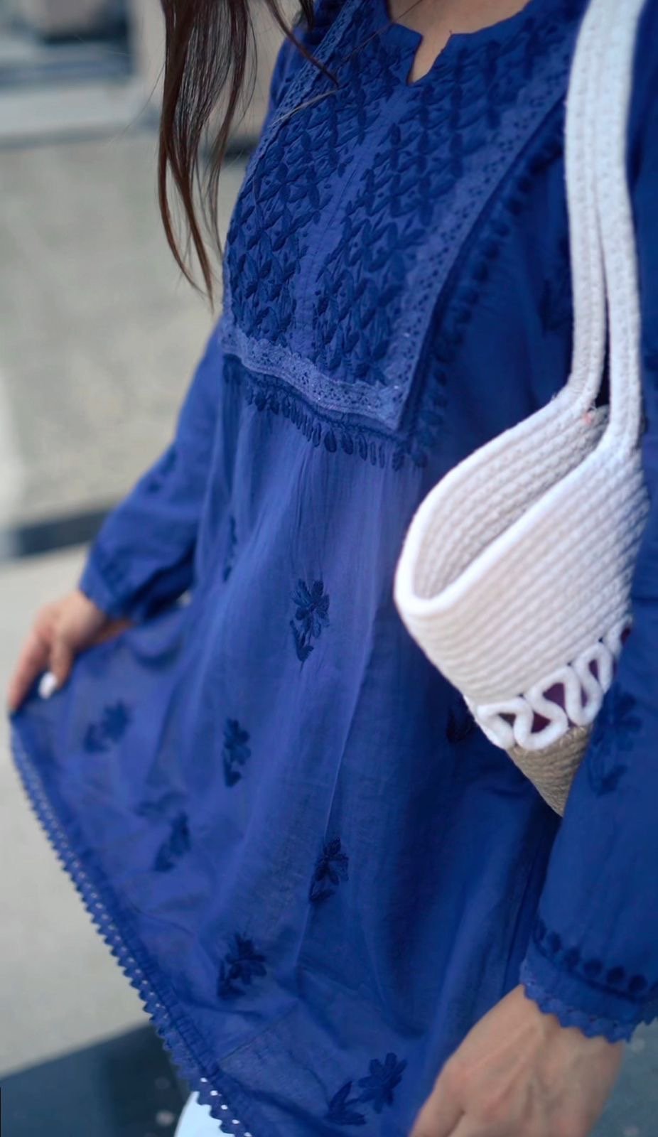 Handcrafted Essentials Short Top - chikankariofficial