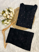 Handcrafted Rayon Co - ord Muqaish Combo Tanya Special - chikankariofficial