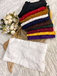 Handcrafted Rayon Muqaish Dyed Chikankari Kurtis - chikankariofficial