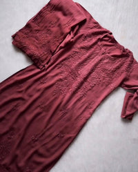 Handcrafted Rayon Ombre Set with plazo Combo✨ - chikankariofficial