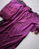 Handcrafted Rayon Ombre Set with plazo Combo✨ - chikankariofficial