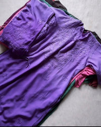 Handcrafted Rayon Ombre Set with plazo Combo✨ - chikankariofficial