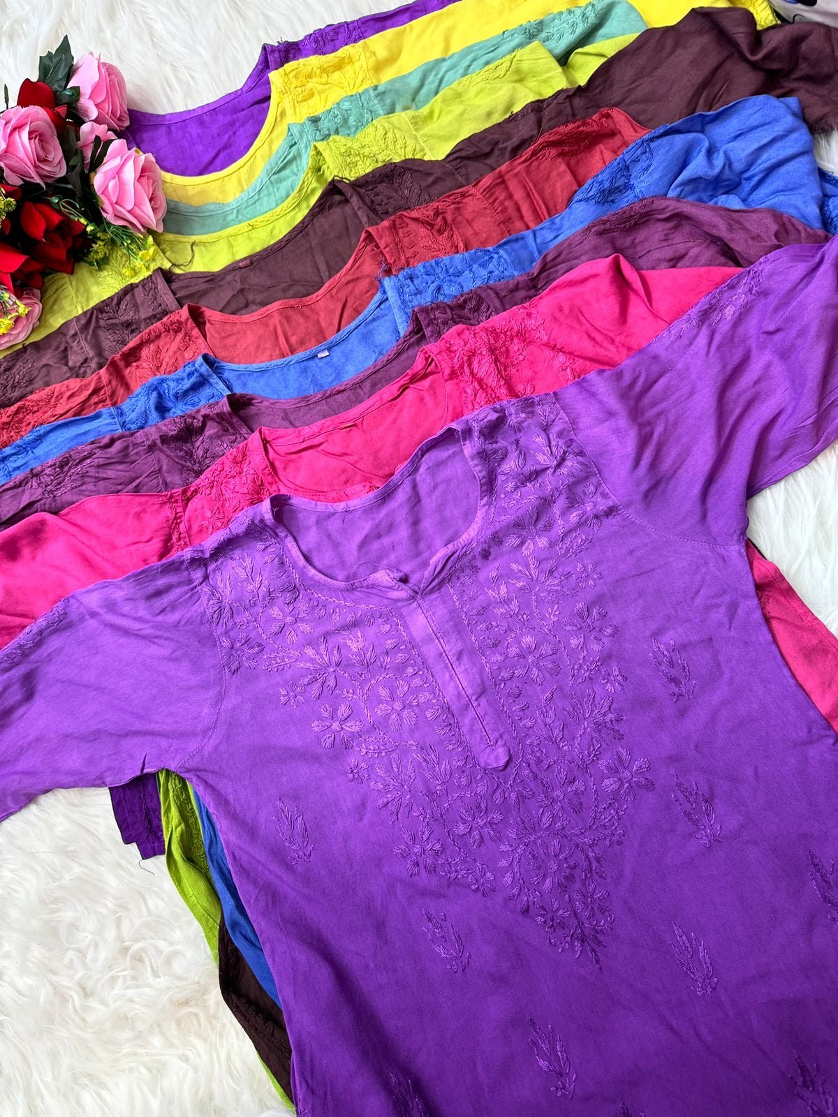 Handowork Short tops - chikankariofficial