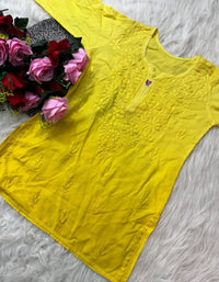 Handowork Short tops - chikankariofficial