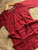 Handwork Modal Daman Chikankari Kurta - chikankariofficial