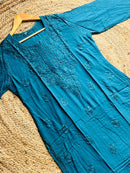 Handwork Modal Daman Chikankari Kurta - chikankariofficial