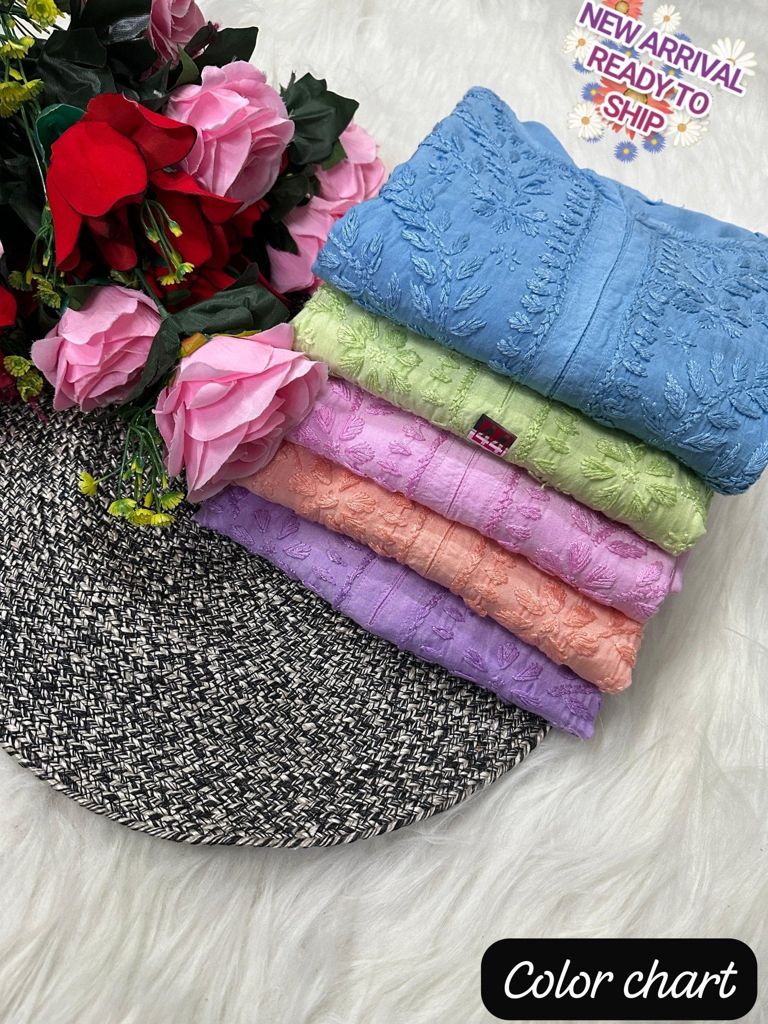 Handwork Muslin ChiKan Upgraded Edition Combo - chikankariofficial