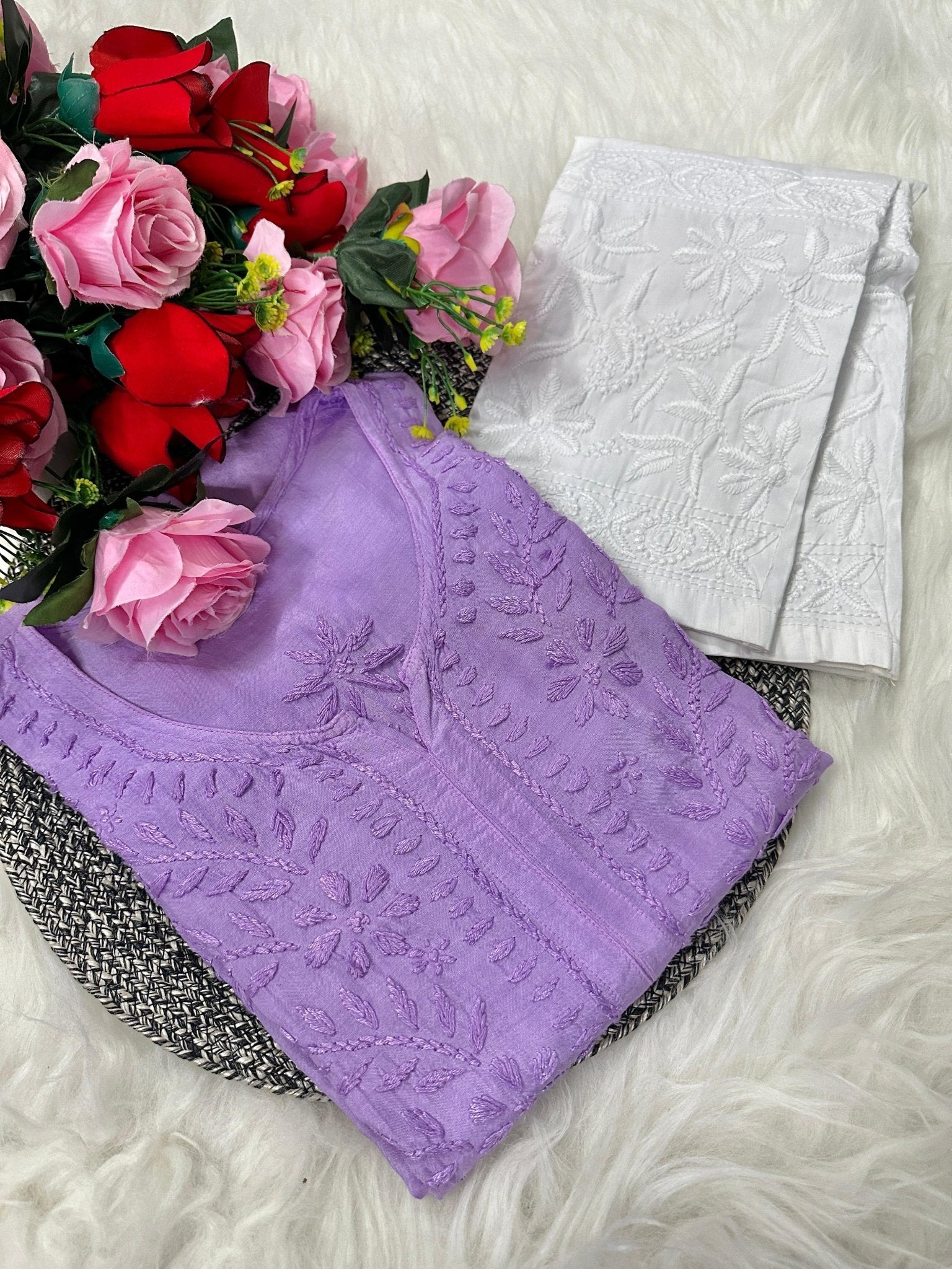 Handwork Muslin ChiKan Upgraded Edition Combo - chikankariofficial