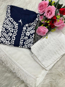 Handwork Pure Modal chikan kurti - chikankariofficial