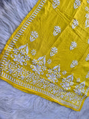 Handwork pure Modal Heavy work kurti - chikankariofficial