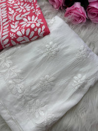 Handwork pure Modal Heavy work kurti - chikankariofficial