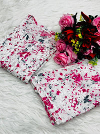 Handwork Pure Mul cotton Floral Printed Combo - chikankariofficial