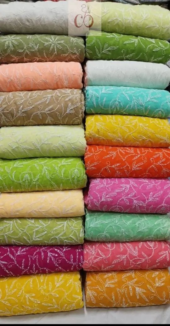 Handwork Tepchi Exclusive Saree From Lucknow With Blouse - chikankariofficial