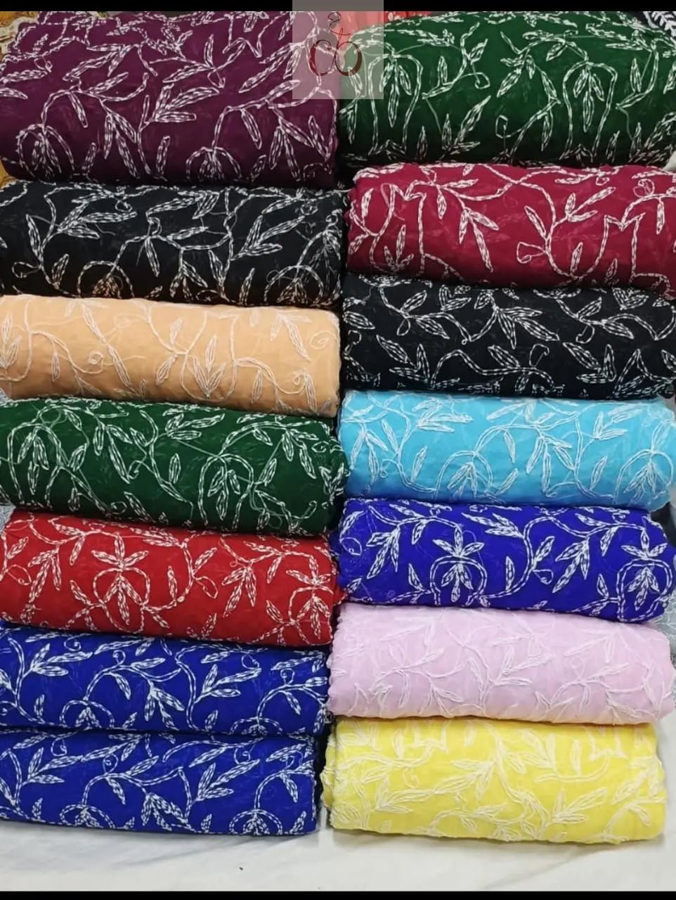 Handwork Tepchi Exclusive Saree From Lucknow With Blouse