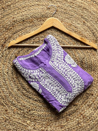 Handworked Muslin Boota luxurious Kurti - chikankariofficial