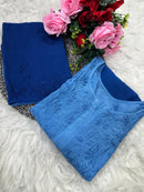 Heavy Chikankari Handwork Muslin Ombre combo - chikankariofficial