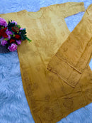 Heavy Chikankari Handwork Muslin Ombre combo - chikankariofficial