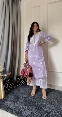 Heavy Cotton plazzo Combo ( Deepa Special) - chikankariofficial