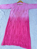 Heavy Daman Buta Dual Shade Modal Dyed kurtis - chikankariofficial