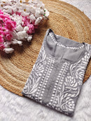 Heavy Daman Modal Cotton kurta - chikankariofficial