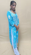 Heavy Daman Modal Cotton Kurti - chikankariofficial