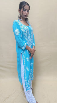 Heavy Daman Modal Cotton Kurti - chikankariofficial