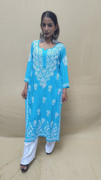 Heavy Daman Modal Cotton Kurti - chikankariofficial