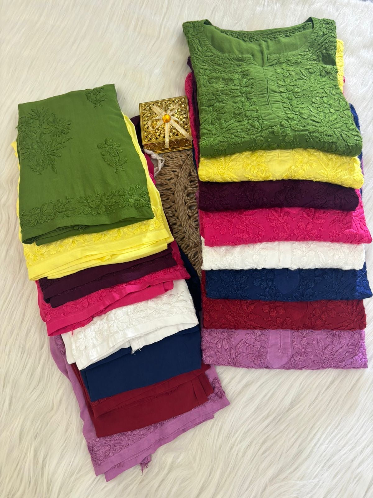 Heavy Daman Modal ( Set Achal Special ) - chikankariofficial