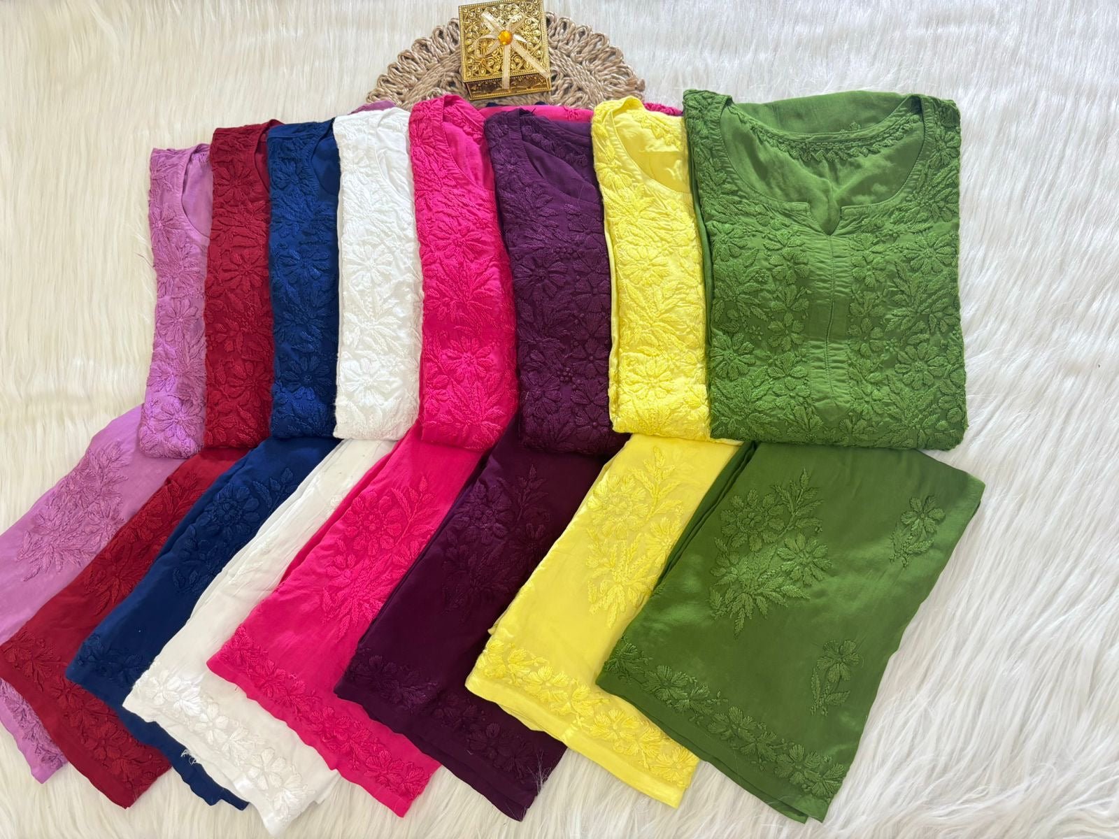 Heavy Daman Modal ( Set Achal Special ) - chikankariofficial