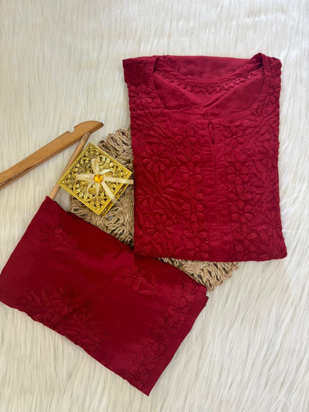 Heavy Daman Modal ( Set Achal Special ) - chikankariofficial