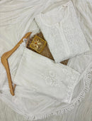 Heavy Daman Originally Handmade Pure Modal 3pc - chikankariofficial