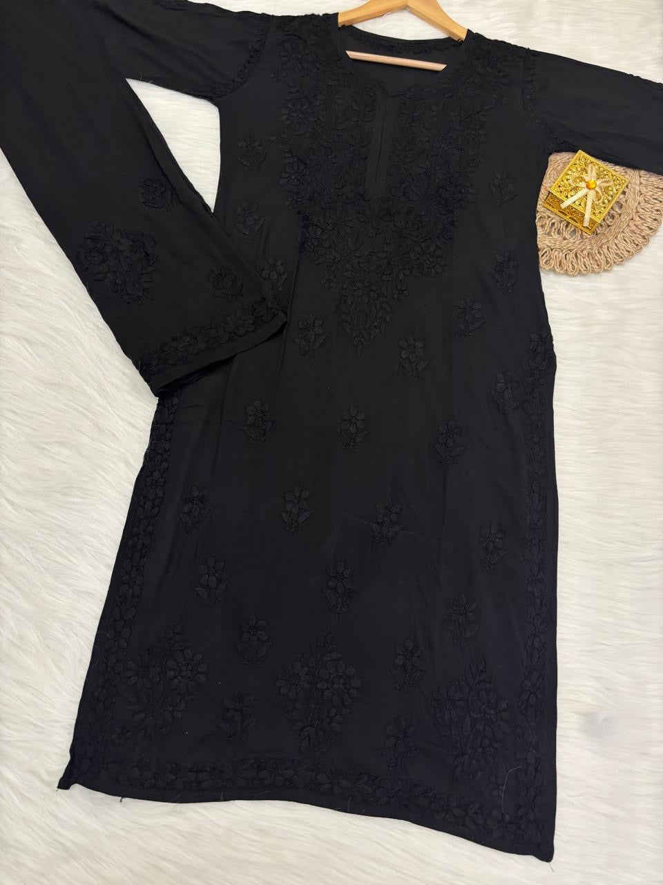 Heavy Daman Originally Handmade Pure Modal 3pc - chikankariofficial