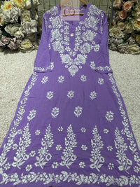 Heavy Modal Cotton Kurta - chikankariofficial