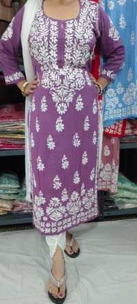 Heavy modal cotton kurti - chikankariofficial