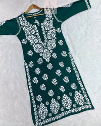 Heavy Modal Cotton Kurtis - chikankariofficial