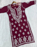 Heavy Modal Cotton Kurtis - chikankariofficial