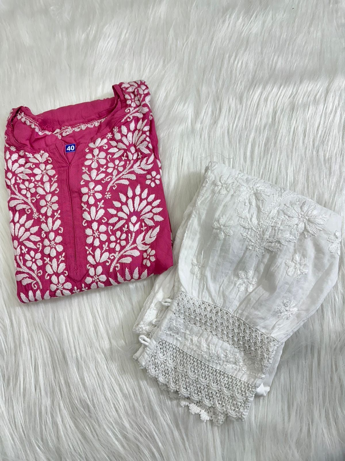 Heavy Rayon chikankari kurti - chikankariofficial