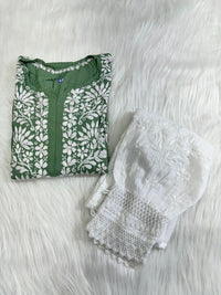 Heavy Rayon chikankari kurti - chikankariofficial