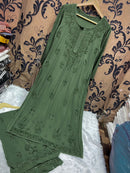 Heavy Silk Rayon Plazzo combo in Pretty shades - chikankariofficial