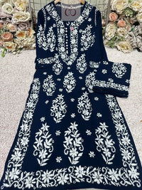 Heavy Work Big Buta Modal Plazo set - chikankariofficial