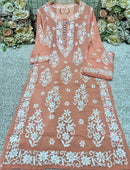 Heavy Work Big Buta Modal Plazo set - chikankariofficial