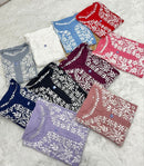 Heavy Work Rayon chikan Kurtis - chikankariofficial
