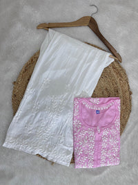 Heavy worked Modal cotton Kurtis - chikankariofficial