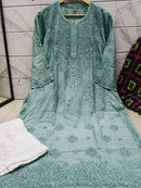 High quality muslin Kurta - chikankariofficial