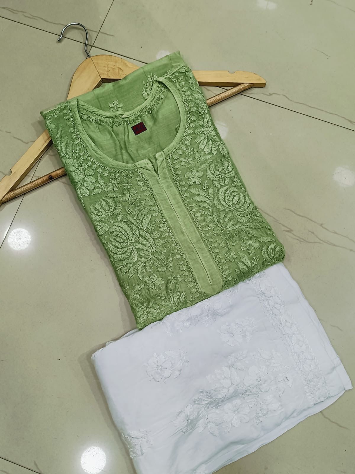 High quality muslin Kurta - chikankariofficial