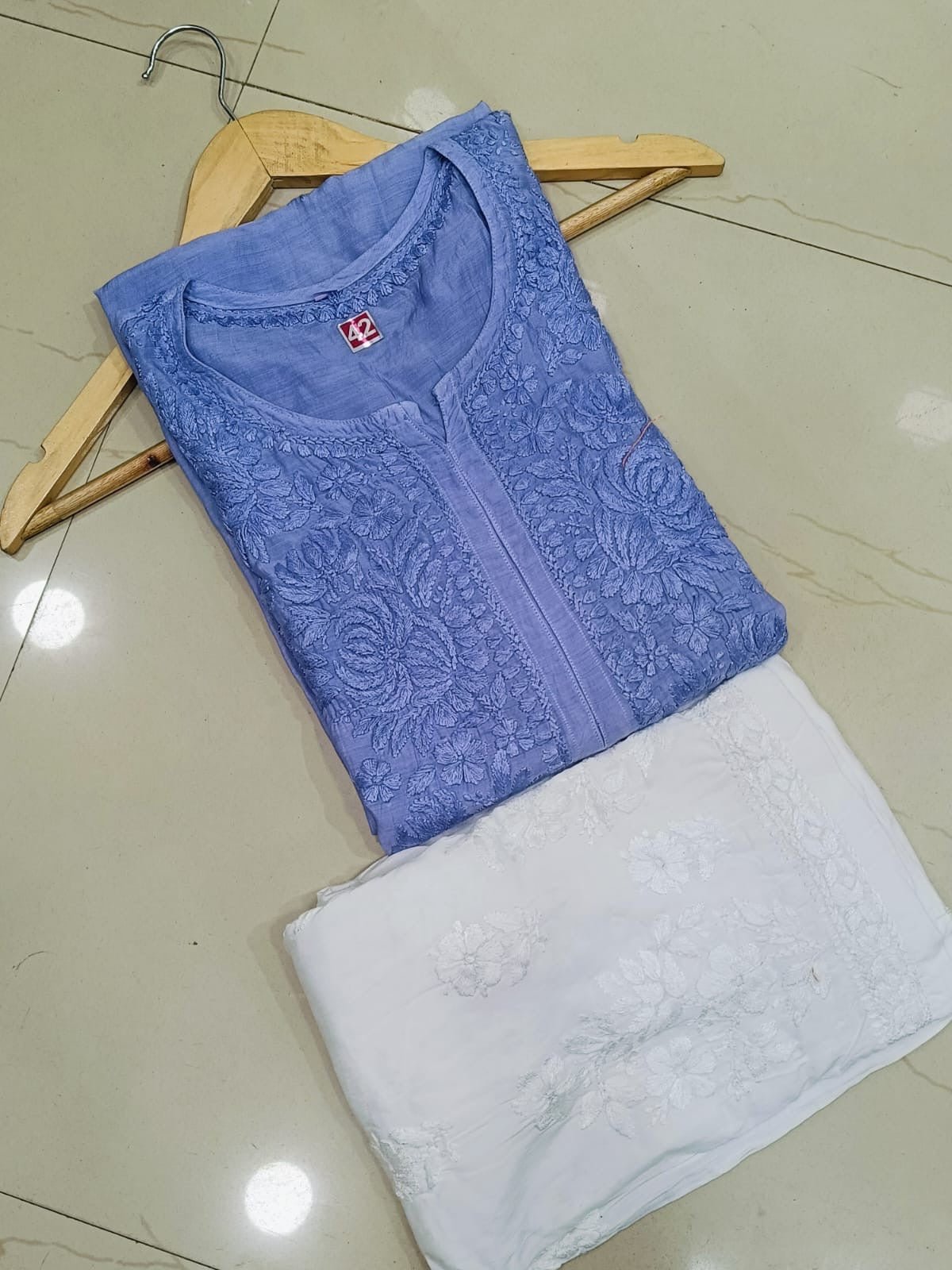 High quality muslin Kurta - chikankariofficial