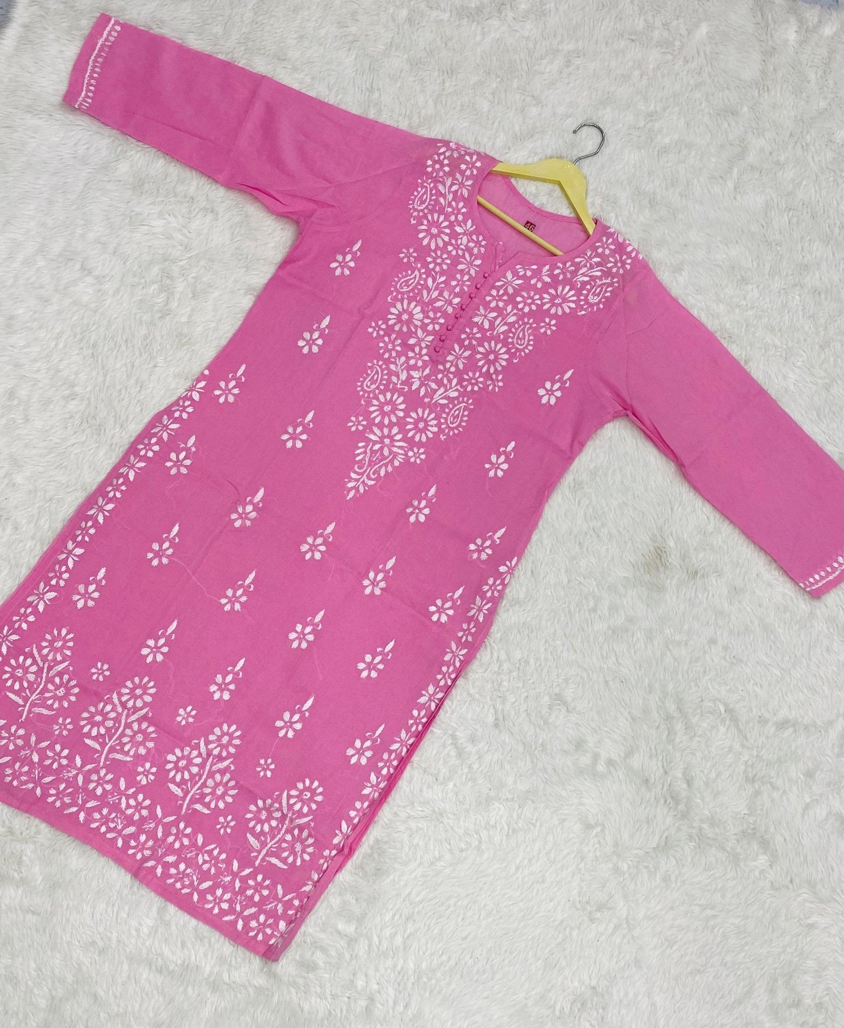 High quality pure cotton kurtis - chikankariofficial