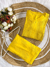 Import Quality Soft Rayon Kurti and Plazzo co ord - chikankariofficial