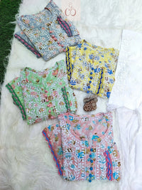 Kurashiya Daman Handcrafted Kurtis - chikankariofficial